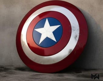 Réplica del escudo metálico del Capitán América para cosplay y coleccionistas