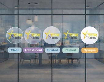 Custom Window Decal Business Sign, Storefront Vinyl Sticker, Personalized Shop Window Sign, Custom Logo Glass Decal