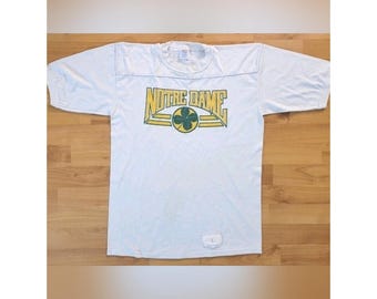 Vintage 80s Notre Dame Fighting Irish Large Jerzees T-Shirt - Made in USA single