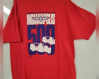 1994 Indy 500 Racing Graphic, Hanes Beefy Mens Extra Large