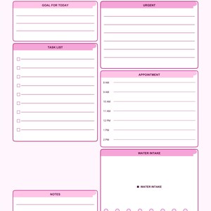 UTSKRIVBAR Daglig Planerare Bundle 10 Stilar | Odaterad Söt Enkel Att-göra-lista | GoodNotes Bilaga Linjerad PDF | Direkt Digital Nedladdning