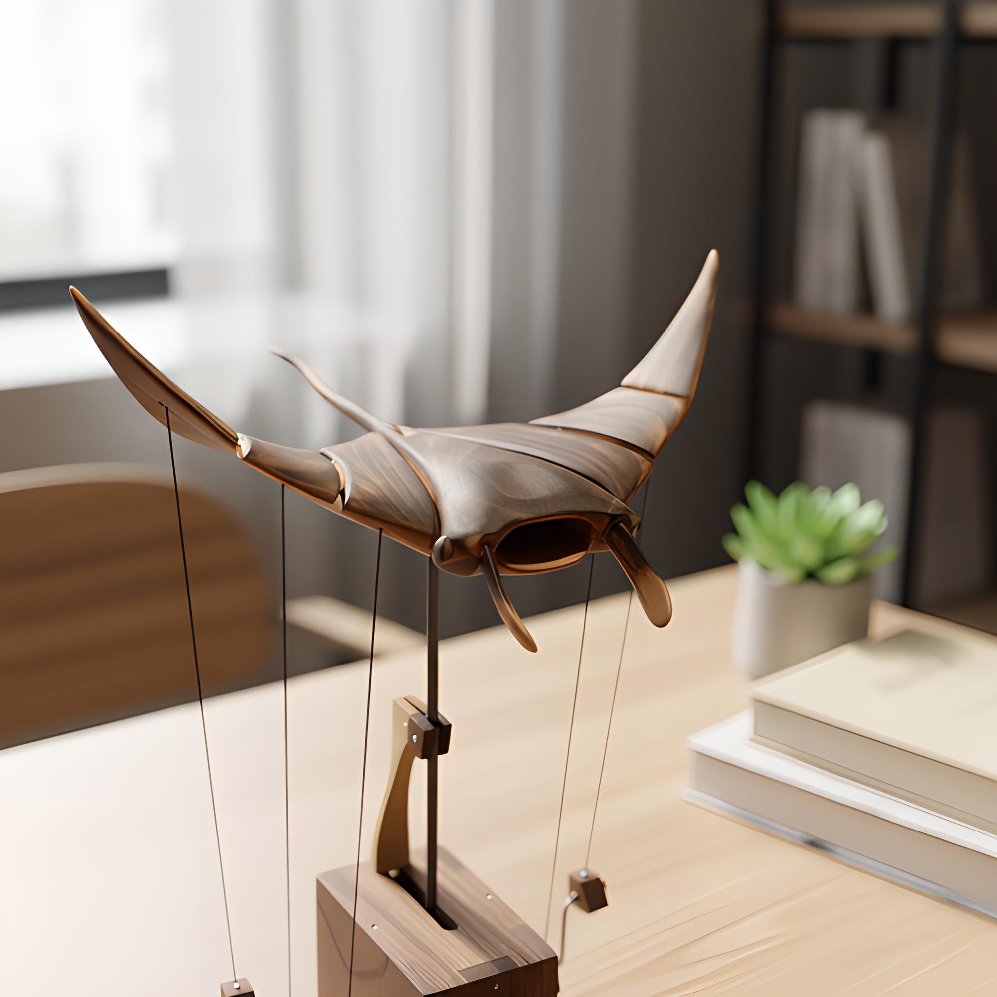 Wood manta ray sculpture - Etsy 日本