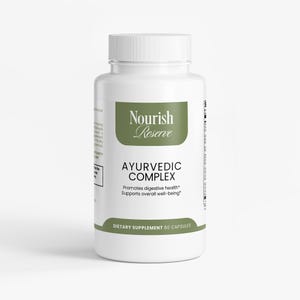 Ayurvedisch complex supplement: ashwagandha, kurkuma, heilige basilicum voor welzijn afbeelding 1