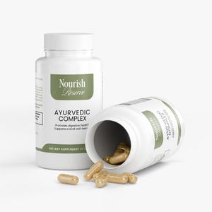 Ayurvedisch complex supplement: ashwagandha, kurkuma, heilige basilicum voor welzijn afbeelding 4