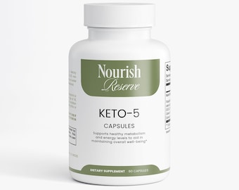 Keto-5-capsules: ondersteuning van het metabolisme, hulp bij vetverbranding (60 counts)