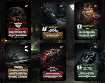 Nemesis Board Game Item Cards – Fan Made Expansion (Digital Assets, Printing Instructions)