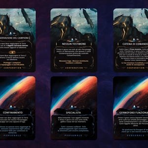 Nemesis Brettspiel Italienische Lernspiel Karten - Fan Erweiterung (Digitale Elemente, Anleitung in Englisch)