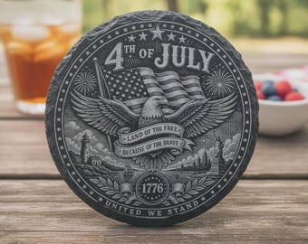 Sottobicchiere a tema 4 luglio .svg .lac .png .xcs