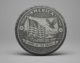 Design di sottobicchiere patriottico americano .svg .png .lac .xcs