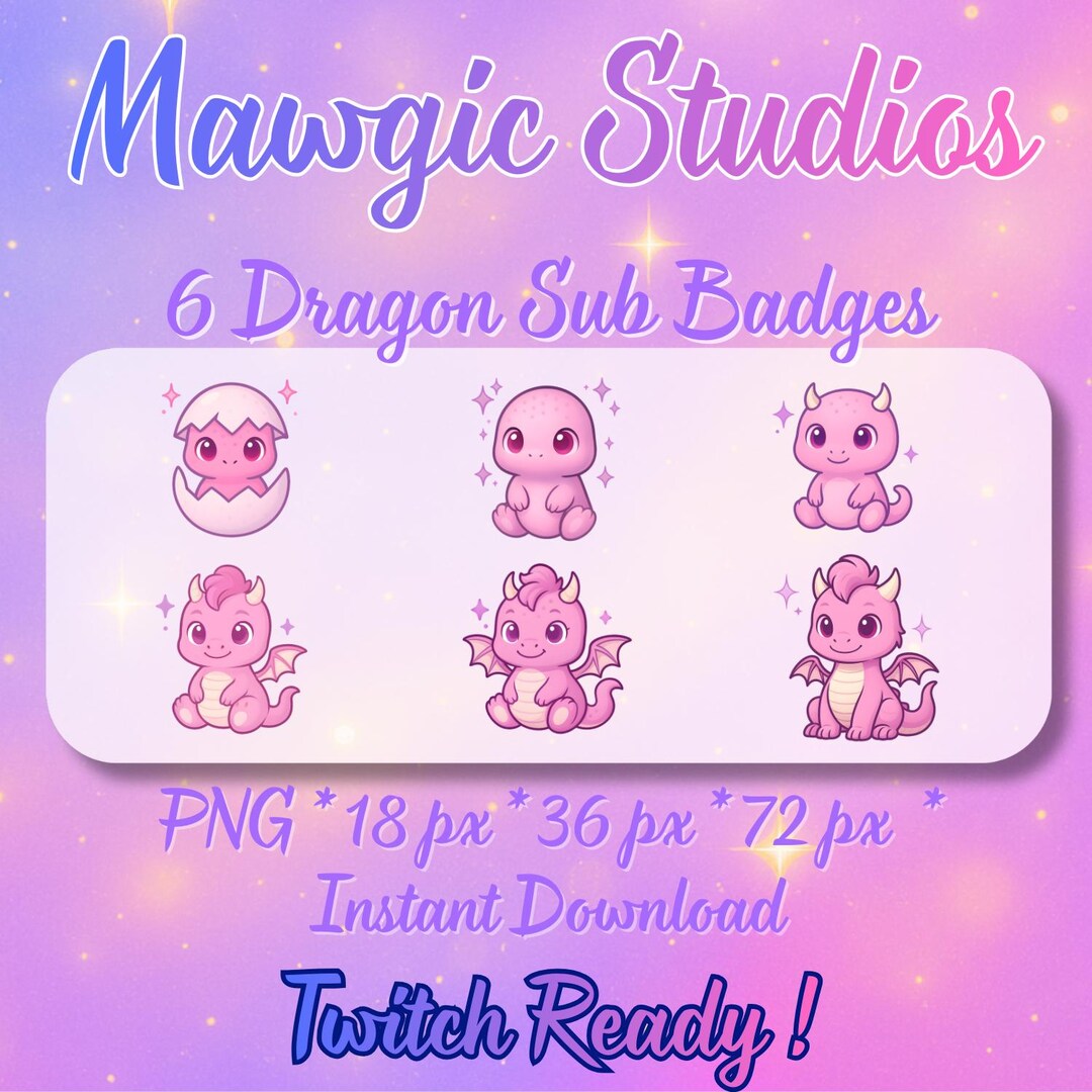 Drache Weibliche Evolution Sub Badge Set - Etsy.de