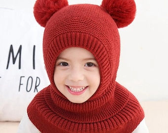 Gorro con pompón para niños: prenda esencial para el invierno y regalo de Navidad