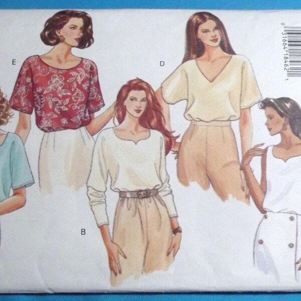 Misses Blouses in Five Styles, Easy to Sew, Two Pattern Piees