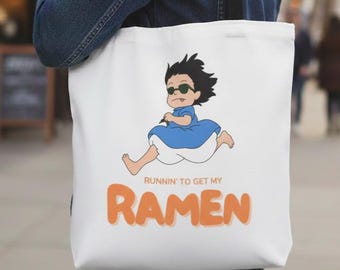 Ponyo Tote Bag | Ghibli Inspired Cotton Canvas Eco Friendly  display picture 1