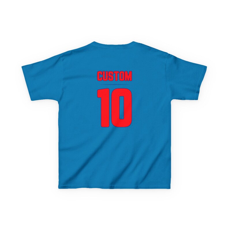 Croatia Flag Soccer Tee | Kids Custom Number Jersey image 9