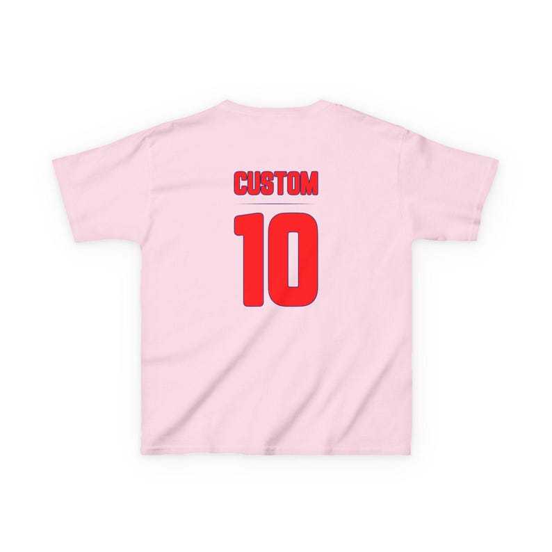 Croatia Flag Soccer Tee | Kids Custom Number Jersey image 11