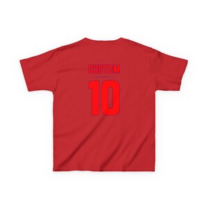 Croatia Flag Soccer Tee | Kids Custom Number Jersey image 13
