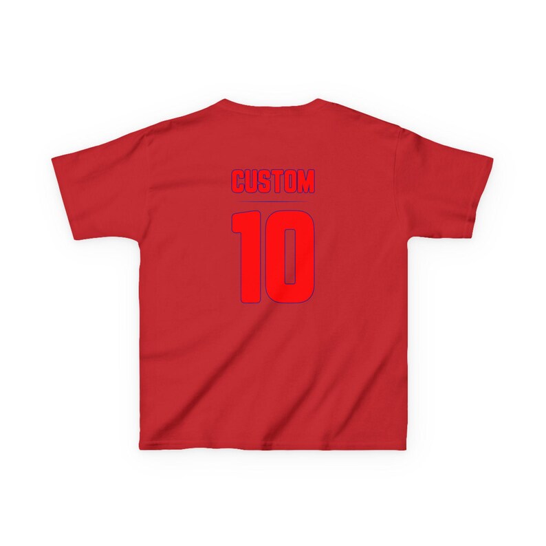 Croatia Flag Soccer Tee | Kids Custom Number Jersey image 13