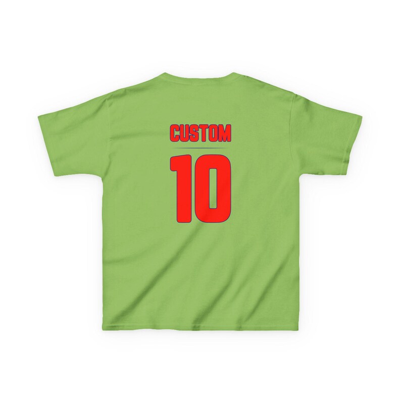 Croatia Flag Soccer Tee | Kids Custom Number Jersey image 7