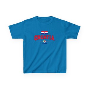 Croatia Flag Soccer Tee | Kids Custom Number Jersey image 8