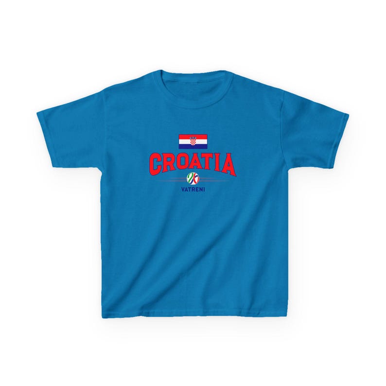 Croatia Flag Soccer Tee | Kids Custom Number Jersey image 8