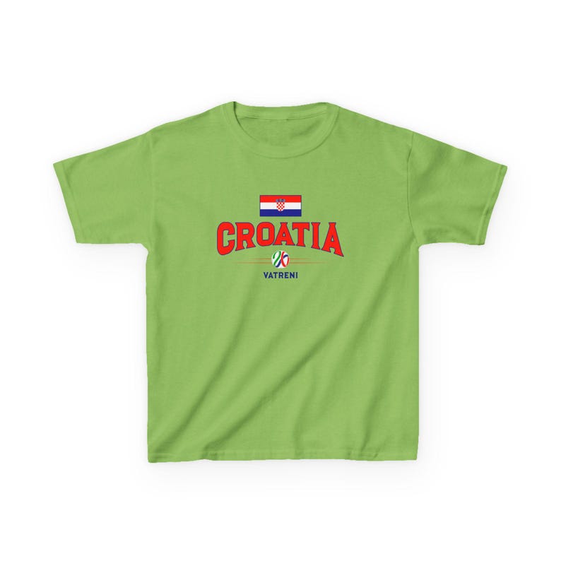 Croatia Flag Soccer Tee | Kids Custom Number Jersey image 6