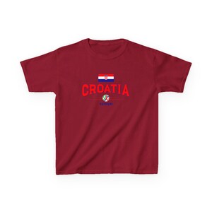 Croatia Flag Soccer Tee | Kids Custom Number Jersey image 14