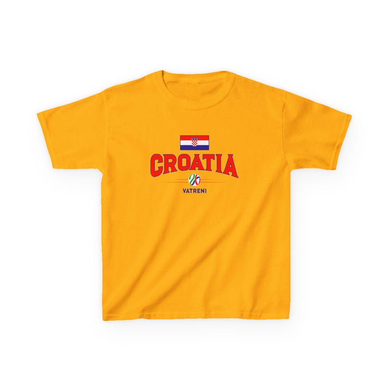 Croatia Flag Soccer Tee | Kids Custom Number Jersey image 4