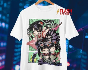 Baby Metal Band T-shirt - Kitsune Metalcore Musik Fan Merch