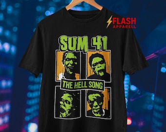 Sum 41 T-shirt - Rockmusik T-shirt - In Too Deep - Order In Decline - 13 Voices - Underclass Hero - Sum 41 Merch - Unisex Rockerkläder