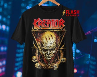 Kreator T-shirt | Metalmusik-tröja | State Of Oro | Våldsam revolution-tröja | Kreator-merchandise | Unisex rockkläder
