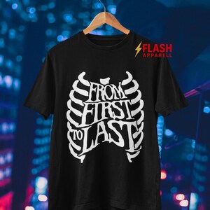 FROM FIRST TO LAST Ribcage Tee S？ From First to Last Band - Etsy