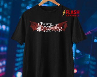 Bullet for My Valentine T Shirt - BFMV Heavy Metal Band Merch Shirt - Retro Casual Unisex T-Shirt
