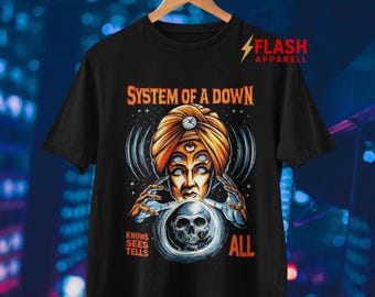 System Of A Down T-shirt - Metalmusik T-shirt - SOAD T-shirt - SOAD Tecknad T-shirt - System Of A Down Merch - Unisex Rockerkläder