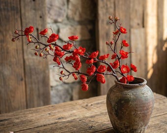 Sidenplumblomskvist – Konstgjord körsbärsblomsstil, Heminredning