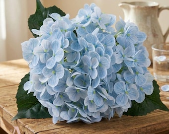 1 st hortensia i äkta latex – Lyxiga konstgjorda blommor för vas och inredning