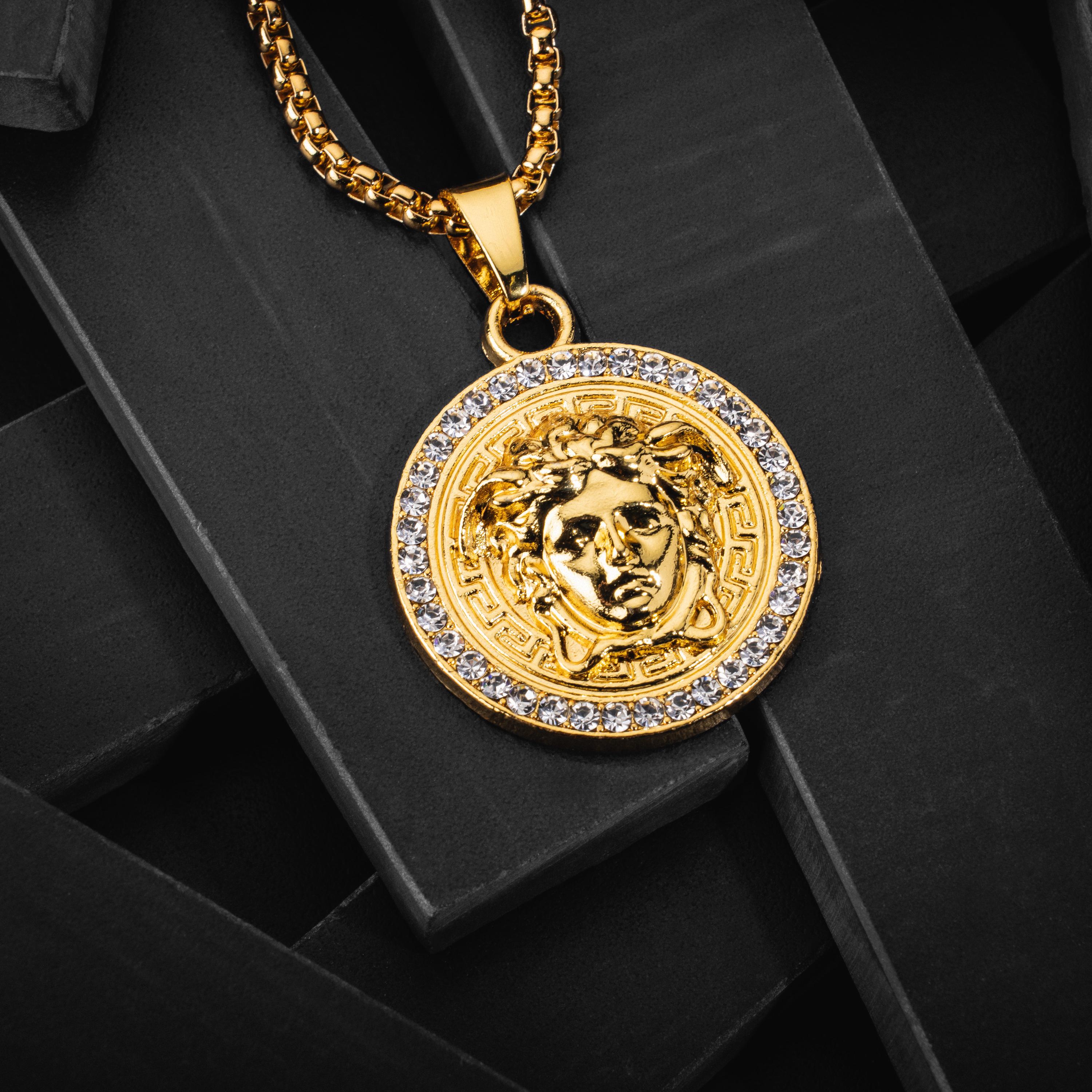 VERSACE ゴールド メダリオン ネックレス