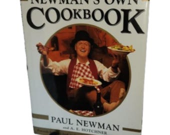 Newman’s Own Cookbook 1998 Hardcover w Dust Jacket Paul Newman A.E. Hotchner Celebrity Charity Cookbook Recipes Simon & Schuster