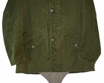 1962 Swedish Army M59 Field Jacket Medium | Olive Green Beavertail
