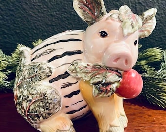 Fitz & Floyd “Radish Pig” Vista Bella Ceramic Vegetable Pig