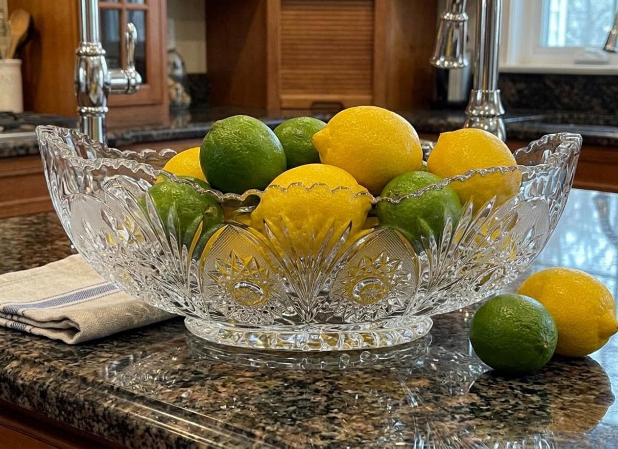 Vintage Bohemia Crystal Bowl - Etsy