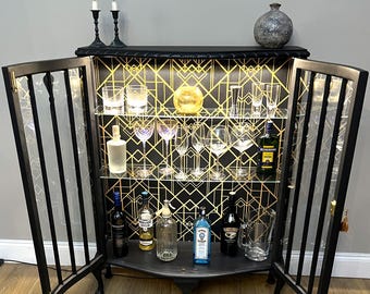 Luxury Vintage Cocktail Cabinet