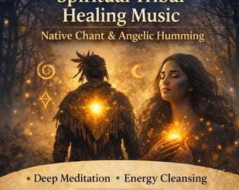 Música de sanación tribal / Canto nativo + Zumbido angelical / Meditación profunda y limpieza espiritual