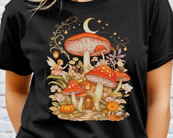 Mushroom Fairy House PNG — Whimsical Toadstool Cottage for T-Shirts, Mugs & Sublimation