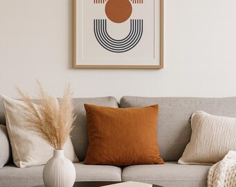 Mid Century Modern Wandkunst | Boho druckbare Poster | Abstraktes geometrisches Poster | Digitaler Download