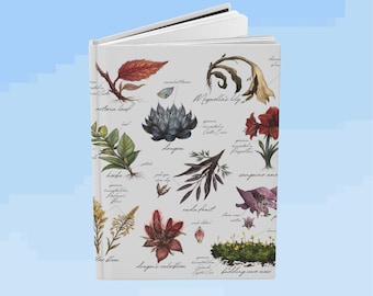 Elden Ring Botanical Hardcover Journal | Lands Between Flora Design, Matte Journal