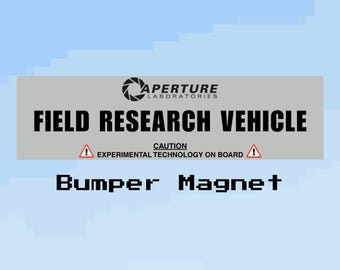 Aperture Laboratories Bumper Magnet | Portal Inspired Weatherproof Vinyl Car Decal