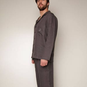 Men&#39;s Linen Pajama Set. Linen Sleepwear. Gifts for Men. Loungewear Set for Men. Long Sleeve Linen Pajama. 100% Linen Pyjamas. Christmas gift