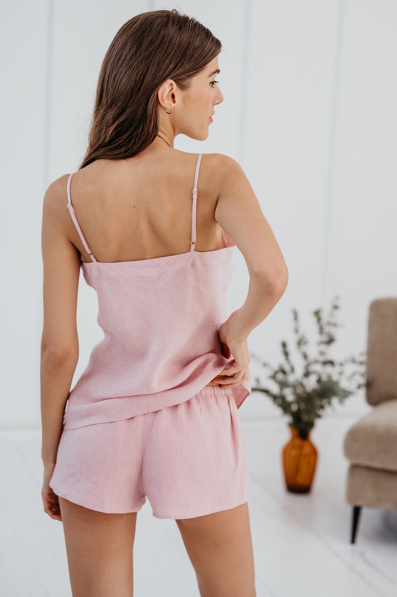 Organic cami cut in bias - back view