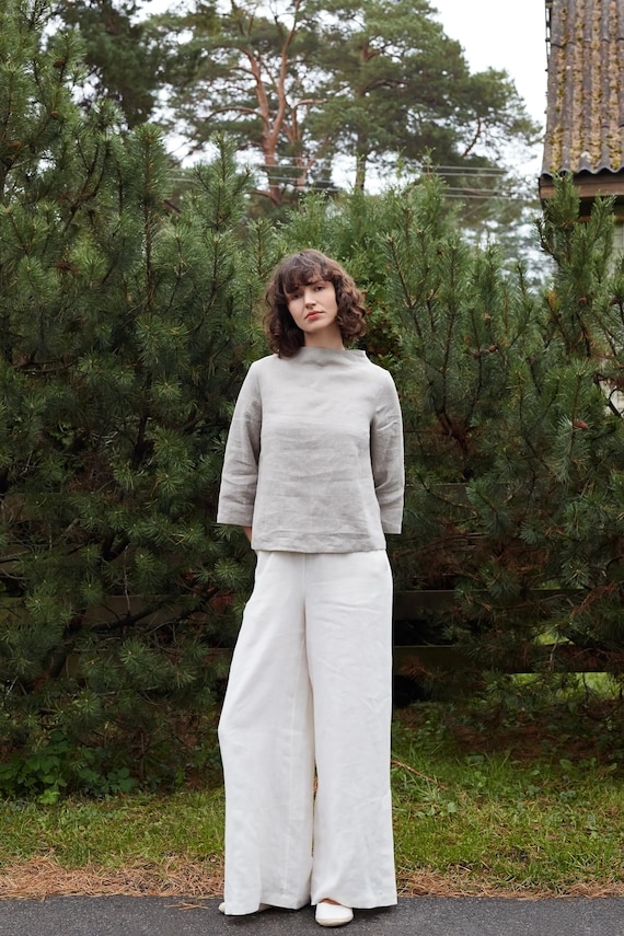 Tunique Femme Next Taille 20 - Couleurs Gris, Crème, Noir - Manches Longues - Neuf Avec Défauts