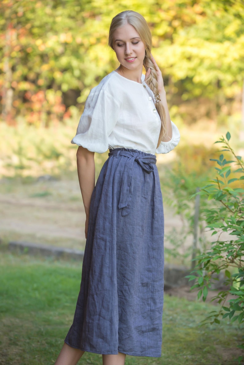 Linen Blouse Oversize Linen Shirt With Wide Sleeves Linen Tank Linen Top Eco Friendly
